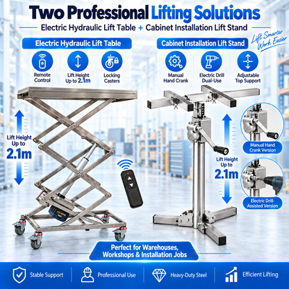 2.1 M Adjustable Heavy-Duty Professional Lifting Equipment Set