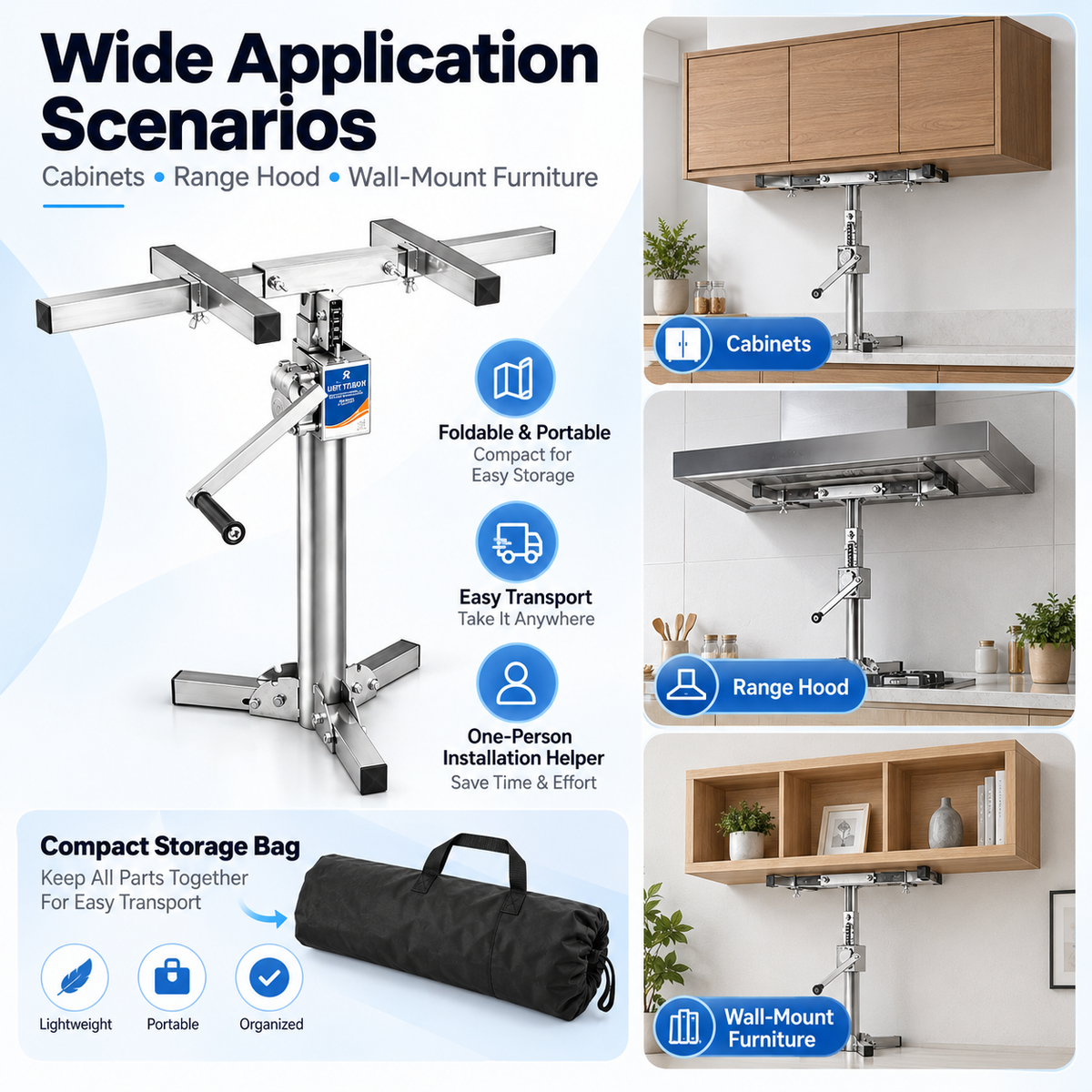 2.1 M Adjustable Heavy-Duty Professional Lifting Equipment Set