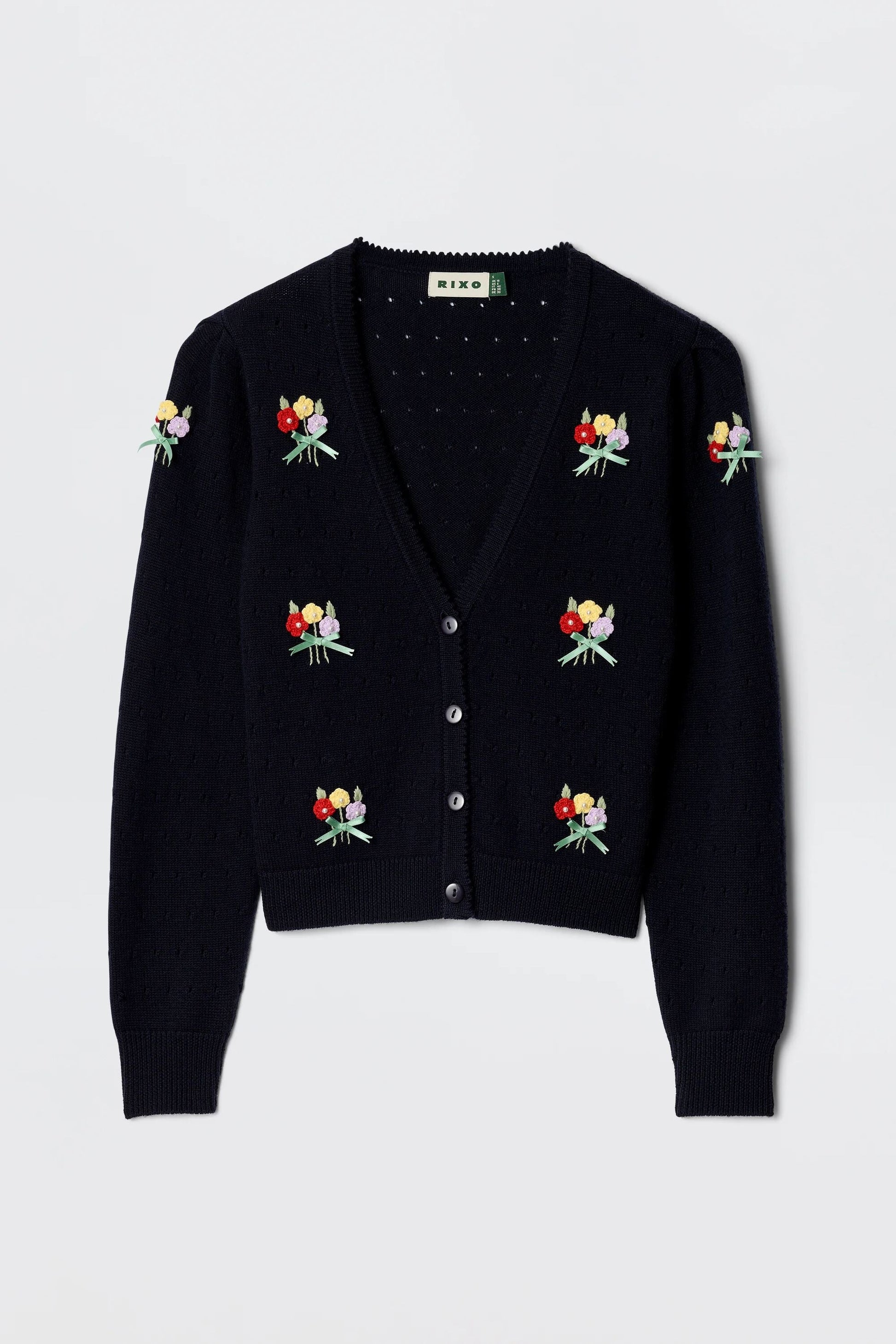 Merinda - Floret Embroidery Deep Navy