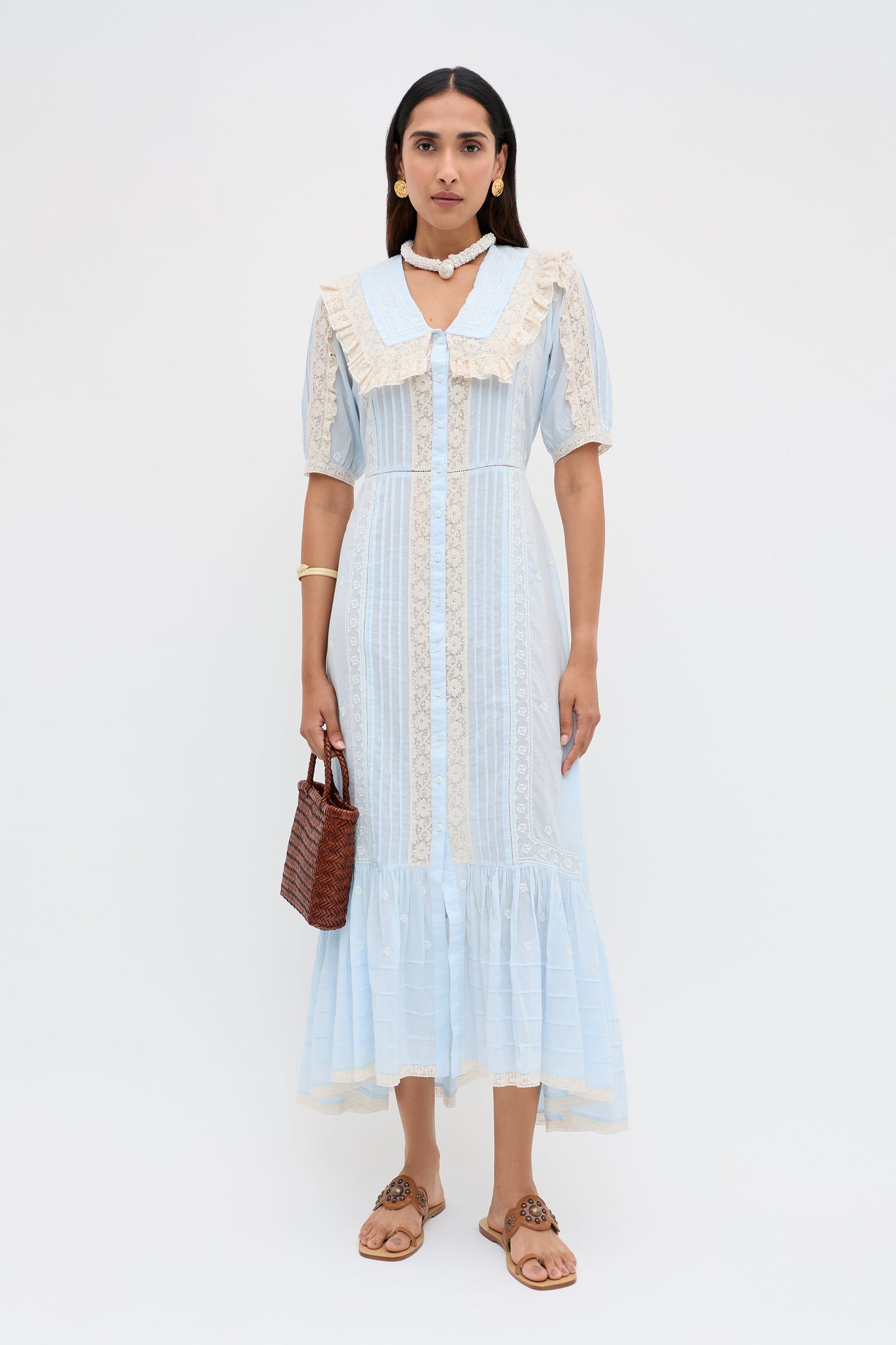 Edina - Mira Embroidery Powder Blue