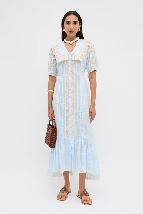 Edina - Mira Embroidery Powder Blue