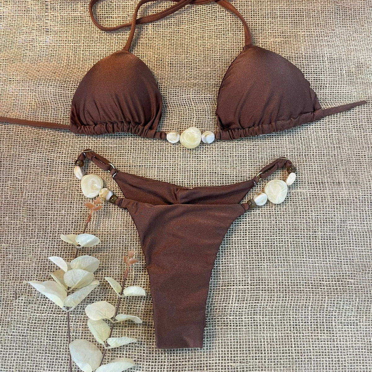 Solid Bikini Set