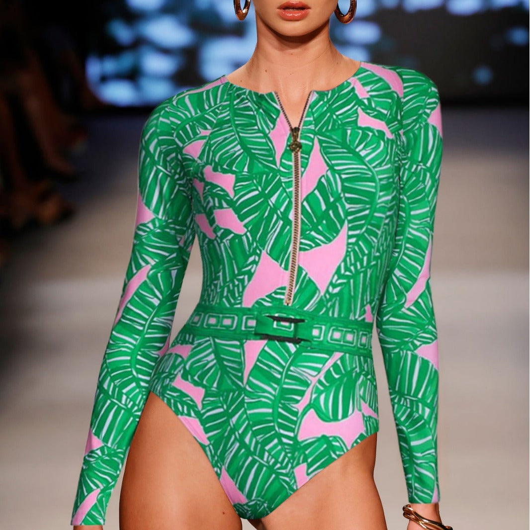 Print One-Piece Swimsuit