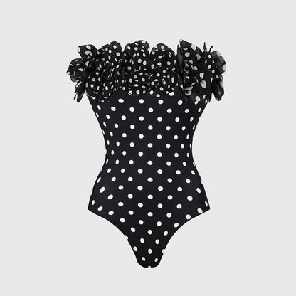 Polka Dot One-Piece Swimsuit