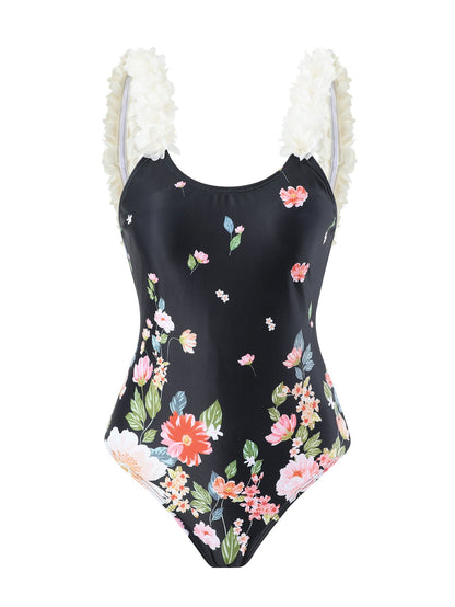 Print Skirted One-Piece Swimsuit