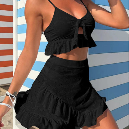 Solid Bikini Set