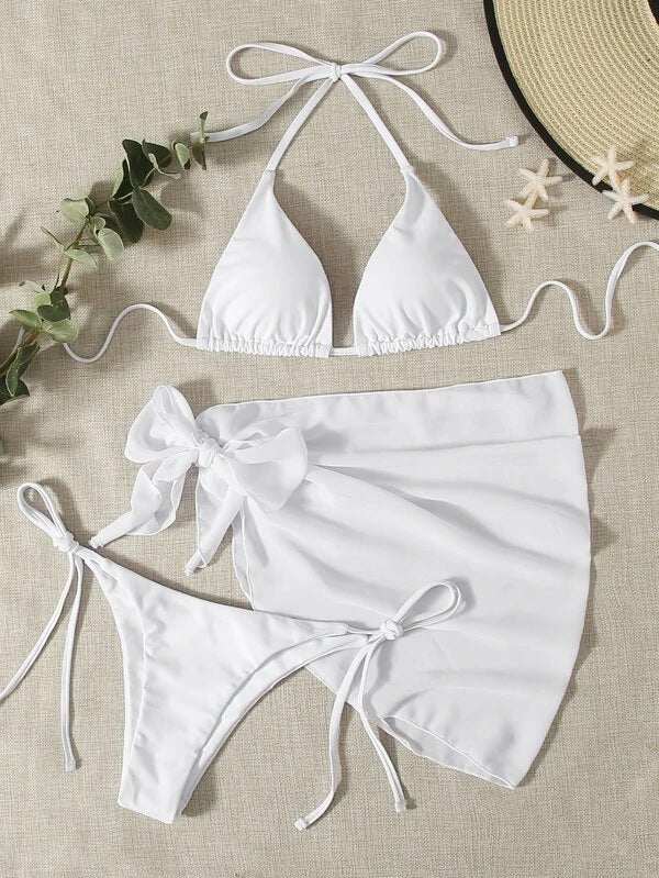 Solid Bikini Set