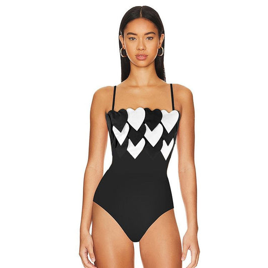 Triangle Belt One-Piece Swimsuit