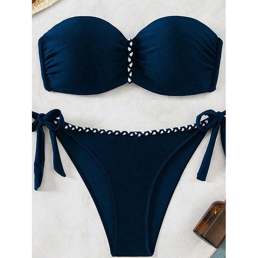 Solid Bikini Set