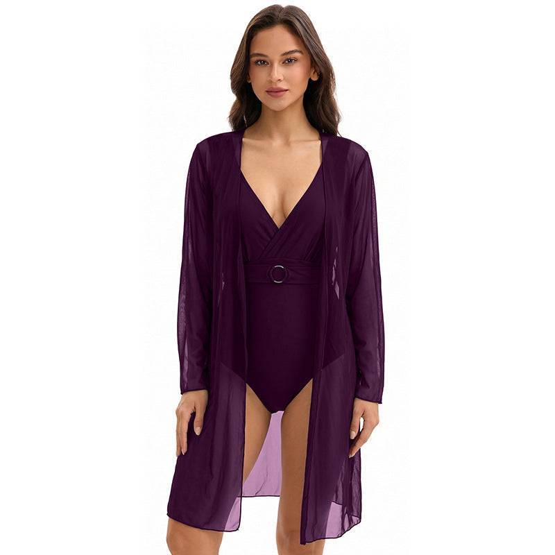 Triangle One-Piece Swimsuit