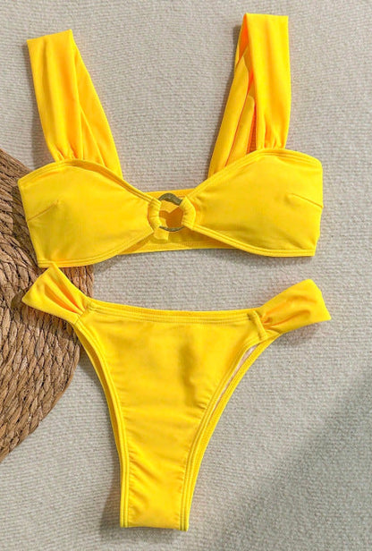 Slit One-Piece Swimsuit