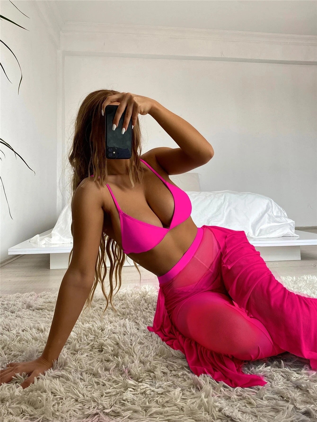 Triple Slit Bikini Set