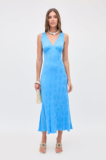 Sandrine - Daisy Jacquard Blue