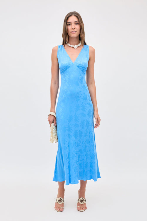 Sandrine - Daisy Jacquard Blue
