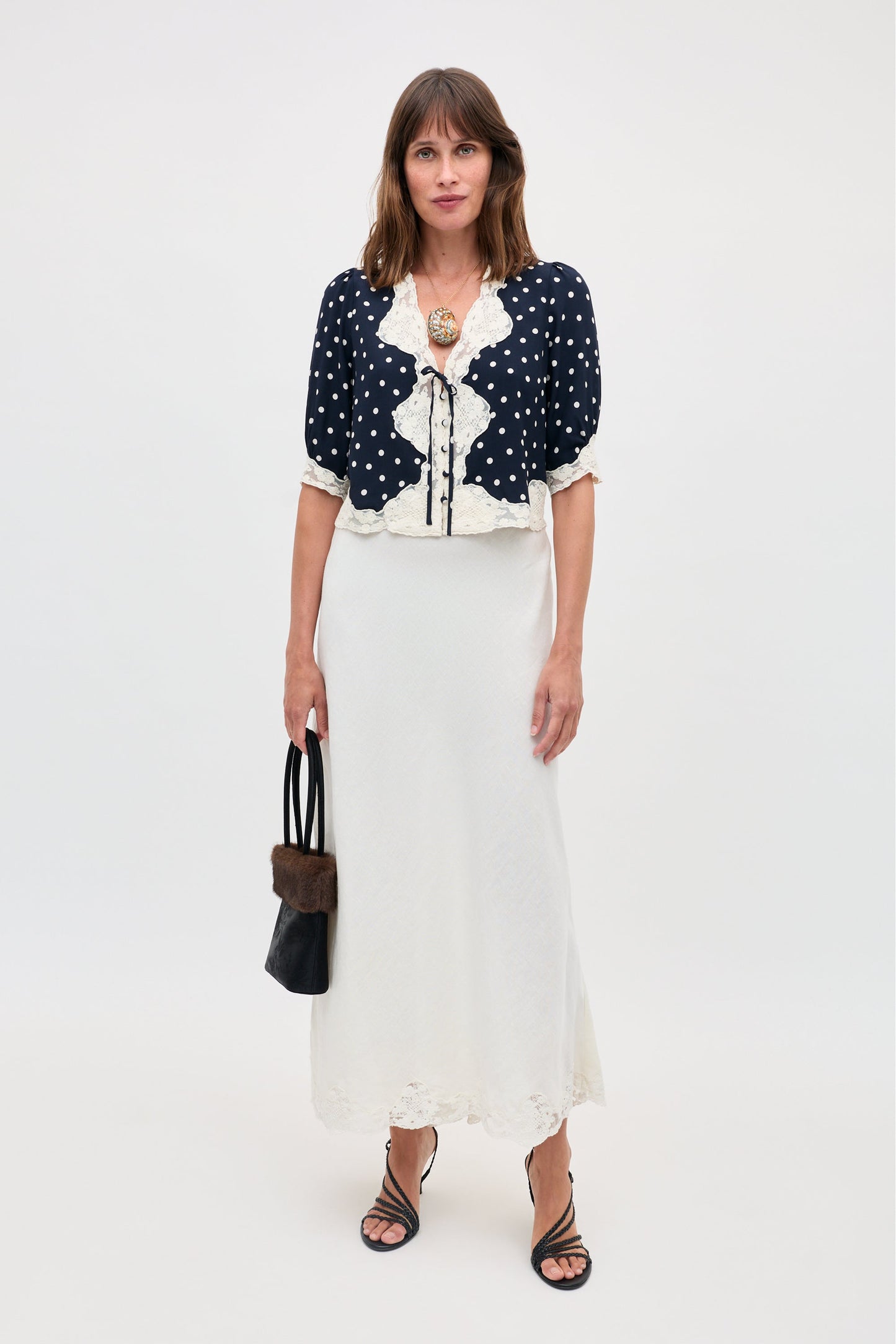 ursula top layla dot navy