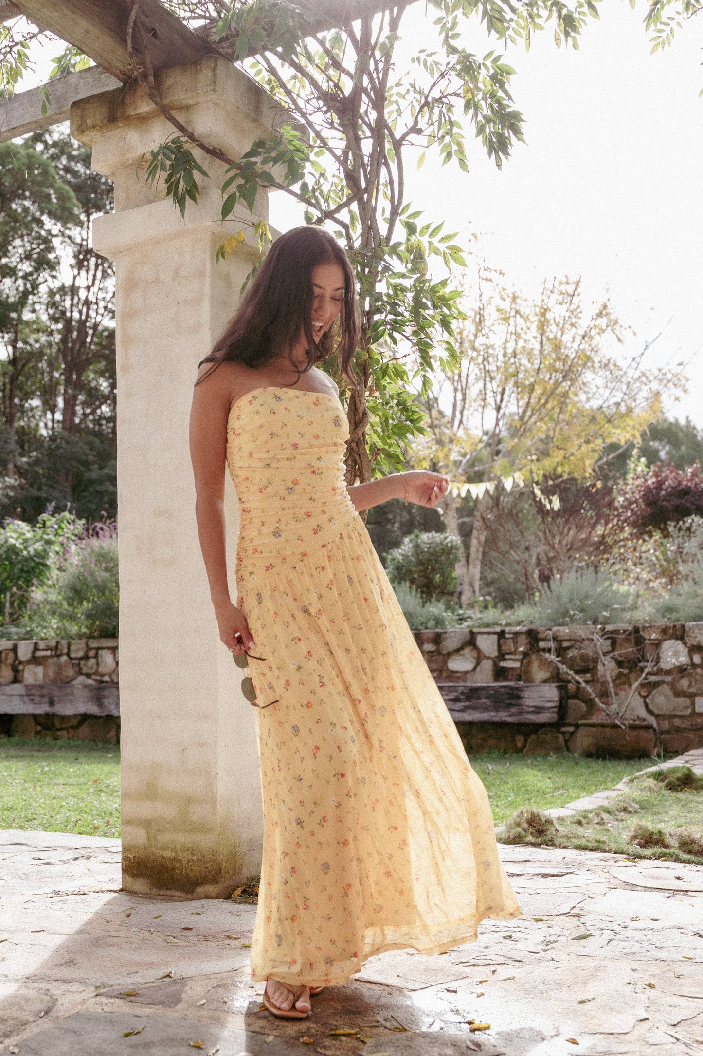 Calypso Maxi Dress - Yellow Meadow