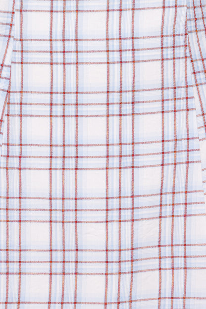 Circe Mini Dress - Light Blue Plaid