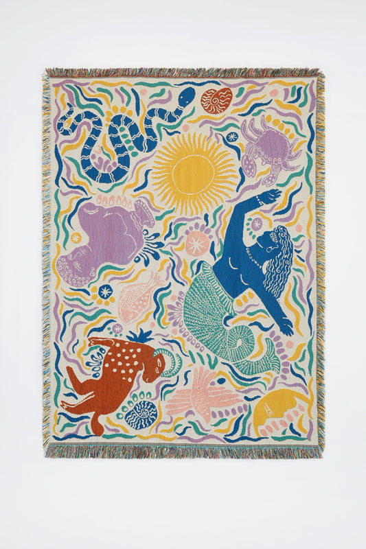 Athena Throw - Ivory