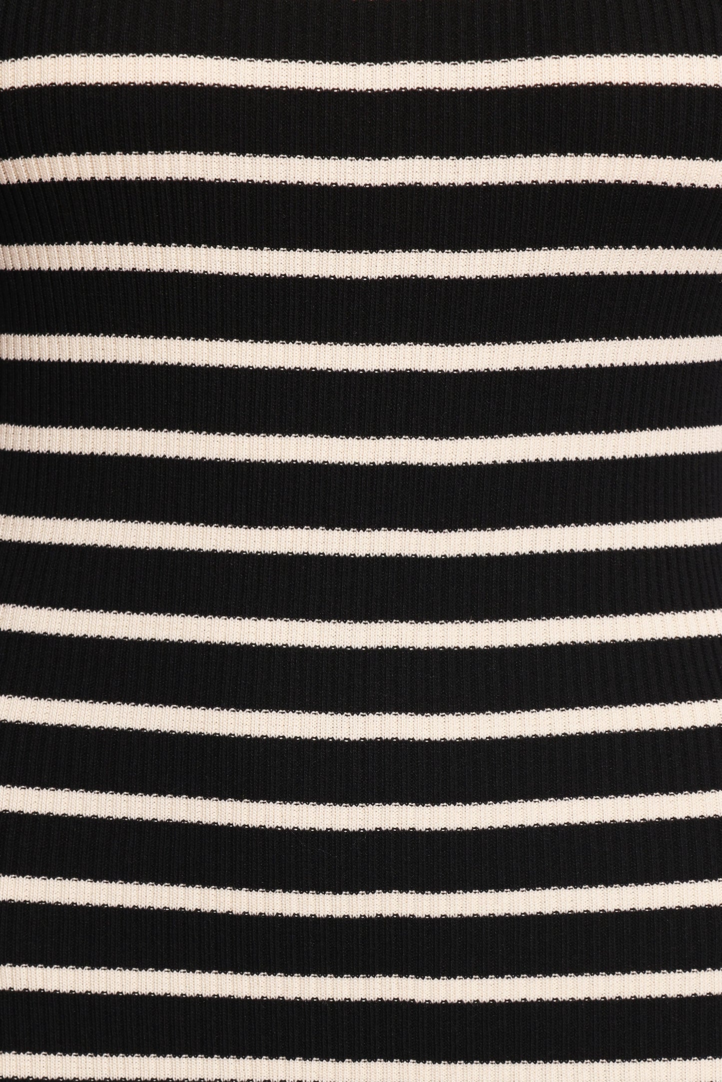 Arabella Knit Dress - Black Beige Stripe