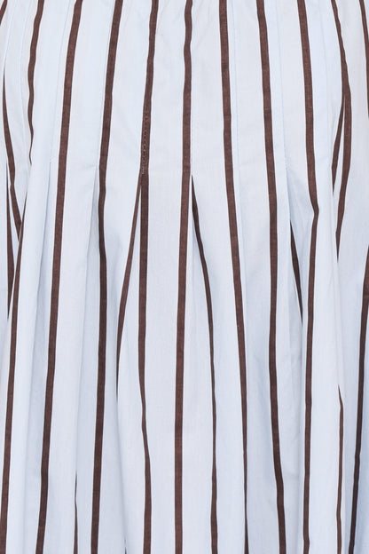 Arletta Maxi Dress - Blue/Brown Stripe