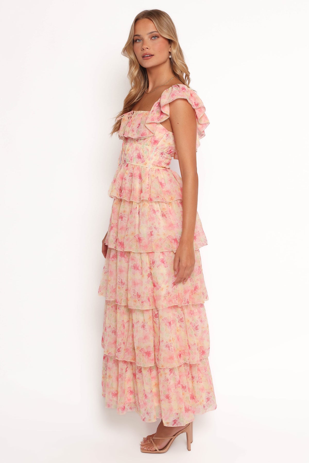 Belle Maxi Dress - Pink Floral