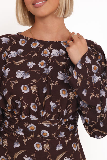 Calantha Top - Fall Floral